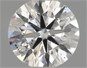 Natural Diamond 0.41 Carats, Round with Excellent Cut, F Color, I1 Clarity and Certified by IGI