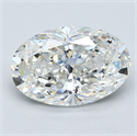 Diamante Natural 2.20 quilates, Ovalado , Color G, claridad VS2 y certificado GIA