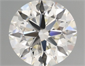 Natural Diamond 0.73 Carats, Round with Excellent Cut, H Color, IF Clarity and Certified by IGI