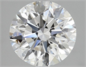Lab Grown Diamond 3.04 Carats, Round with Ideal Cut, E Color, VVS2 Clarity and Certified by IGI