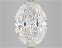 Natural Diamond 7.02 Carats, Oval with  Cut, F Color, VS2 Clarity and Certified by GIA