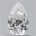 Diamante Natural 0.71 quilates, De pera , Color E, claridad VS2 y certificado GIA