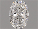 Natural Diamond 0.50 Carats, Oval with  Cut, G Color, VS2 Clarity and Certified by GIA