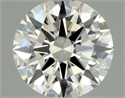 Natural Diamond 0.48 Carats, Round with Excellent Cut, J Color, IF Clarity and Certified by GIA