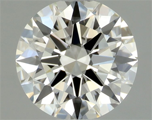 Picture of Natural Diamond 0.48 Carats, Round with Excellent Cut, J Color, IF Clarity and Certified by GIA