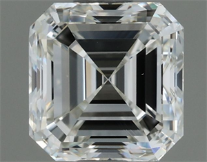 Picture of Natural Diamond 0.80 Carats, Asscher with  Cut, H Color, VVS2 Clarity and Certified by IGI