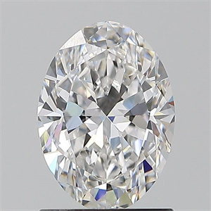 Picture of Natural Diamond 1.20 Carats, Oval with  Cut, E Color, VVS2 Clarity and Certified by GIA