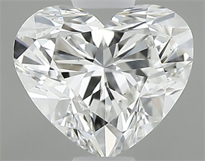 Picture of Natural Diamond 0.60 Carats, Heart with  Cut, G Color, SI1 Clarity and Certified by GIA