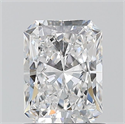 Natural Diamond 1.01 Carats, Radiant with  Cut, D Color, VVS1 Clarity and Certified by GIA