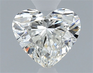 Picture of Natural Diamond 0.40 Carats, Heart with  Cut, H Color, IF Clarity and Certified by GIA