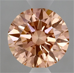 Picture of Lab Grown Diamond 2.09 Carats, Round with Ideal Cut, Fancy Vivid Pink Color, VS2 Clarity and Certified by IGI