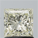 Natural Diamond 1.01 Carats, Princess with  Cut, L Color, VVS2 Clarity and Certified by IGI
