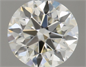 Natural Diamond 0.41 Carats, Round with Excellent Cut, L Color, IF Clarity and Certified by GIA
