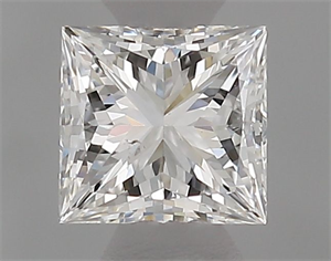 Picture of Natural Diamond 0.35 Carats, Princess with  Cut, F Color, SI1 Clarity and Certified by GIA