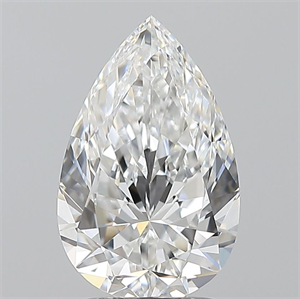 Picture of Natural Diamond 2.01 Carats, Pear with  Cut, E Color, VVS1 Clarity and Certified by GIA