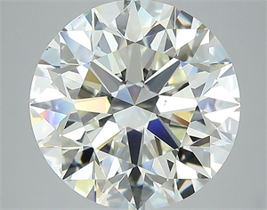 Picture of Natural Diamond 4.51 Carats, Round with Excellent Cut, K Color, VS2 Clarity and Certified by GIA