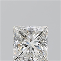 Natural Diamond 0.90 Carats, Princess with  Cut, H Color, SI1 Clarity and Certified by GIA