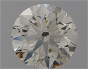 Natural Diamond 1.01 Carats, Round with Excellent Cut, I Color, SI1 Clarity and Certified by IGI
