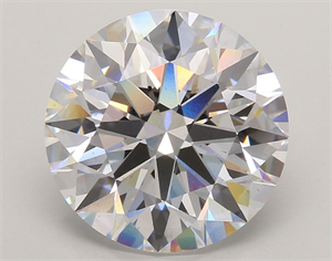 Picture of Lab Grown Diamond 8.50 Carats, Round with Ideal Cut, E Color, VS2 Clarity and Certified by IGI