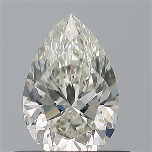 Picture of Natural Diamond 0.52 Carats, Pear with  Cut, H Color, VVS1 Clarity and Certified by IGI