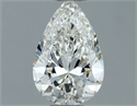 Natural Diamond 0.50 Carats, Pear with  Cut, I Color, VS2 Clarity and Certified by GIA