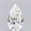 Natural Diamond 0.70 Carats, Pear with  Cut, K Color, SI1 Clarity and Certified by GIA