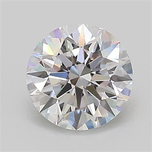 Picture of Lab Grown Diamond 1.06 Carats, Round with Ideal Cut, D Color, VVS2 Clarity and Certified by IGI