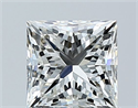 Natural Diamond 1.01 Carats, Princess with  Cut, I Color, VS1 Clarity and Certified by GIA