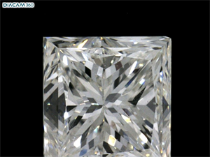 Picture of Natural Diamond 0.97 Carats, Princess with  Cut, I Color, VS2 Clarity and Certified by GIA