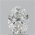 Natural Diamond 1.01 Carats, Oval with  Cut, G Color, I1 Clarity and Certified by GIA