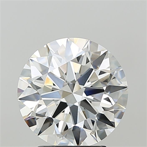 Picture of Lab Grown Diamond 3.10 Carats, Round with Ideal Cut, F Color, VVS2 Clarity and Certified by IGI