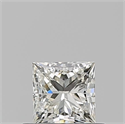 Diamante Natural 0.50 quilates, Princesa , Color K, claridad VVS1 y certificado GIA