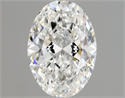 Diamante Natural 0.90 quilates, Ovalado , Color E, claridad VVS1 y certificado GIA