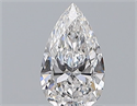 Diamante Natural 0.70 quilates, De pera , Color E, claridad VVS2 y certificado GIA