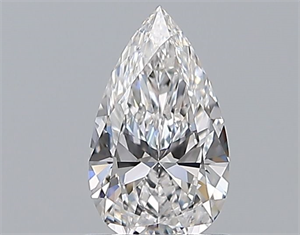 Foto Diamante Natural 0.70 quilates, De pera , Color E, claridad VVS2 y certificado GIA de