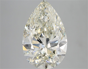 Picture of Natural Diamond 5.02 Carats, Pear with  Cut, K Color, SI2 Clarity and Certified by GIA