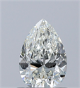 Diamante Natural 0.70 quilates, De pera , Color J, claridad SI1 y certificado GIA