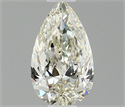 Natural Diamond 0.40 Carats, Pear with  Cut, I Color, IF Clarity and Certified by IGI