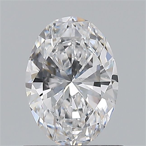 Picture of Natural Diamond 0.60 Carats, Oval with  Cut, D Color, VS2 Clarity and Certified by GIA