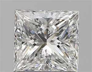 Picture of Natural Diamond 1.03 Carats, Princess with  Cut, G Color, SI2 Clarity and Certified by GIA