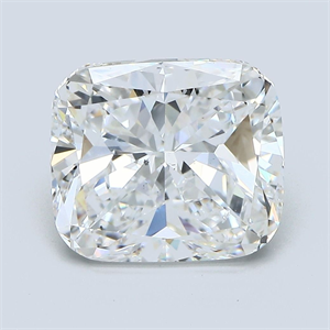 Foto Diamante Natural 5.03 quilates, Del cojín , Color E, claridad SI1 y certificado GIA de