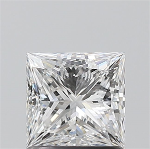 Picture of Natural Diamond 1.01 Carats, Princess with  Cut, D Color, VS1 Clarity and Certified by GIA