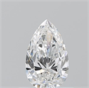 Natural Diamond 0.50 Carats, Pear with  Cut, E Color, VS2 Clarity and Certified by GIA