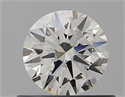 Natural Diamond 0.50 Carats, Round with Excellent Cut, H Color, VVS2 Clarity and Certified by GIA