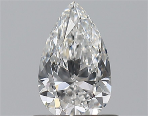 Picture of Natural Diamond 0.61 Carats, Pear with  Cut, G Color, VS2 Clarity and Certified by GIA