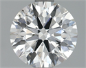 Lab Grown Diamond 1.41 Carats, Round with Ideal Cut, F Color, SI1 Clarity and Certified by IGI
