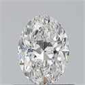 Natural Diamond 0.60 Carats, Oval with  Cut, E Color, VVS1 Clarity and Certified by GIA