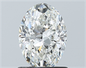 Natural Diamond 1.01 Carats, Oval with  Cut, F Color, SI1 Clarity and Certified by GIA