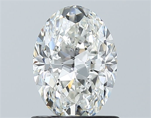 Foto Diamante Natural 1.01 quilates, Ovalado , Color F, claridad SI1 y certificado GIA de