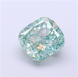 Picture of Lab Grown Diamond 2.01 Carats, CUSHION MODIFIED with  Cut, Fancy Vivid Green Color, VVS2 Clarity and Certified by IGI